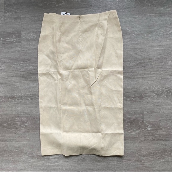 Zara Cut Out Linen Midi Skirt - Picture 10 of 13